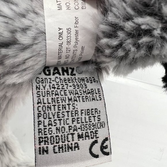 Ganz Webkinz Grey Langur Monkey Plush Stuffed Animal No Code Toy Display Decor - Picture 9 of 9